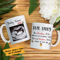 Personalized Baby Ultrasound Dear Dad Mug NB125 81O58 thumb 1