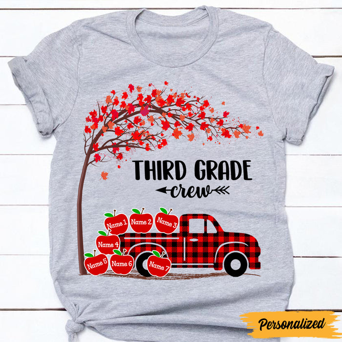 Personalized Teacher Apple Squad T Shirt JN284 95O47 1