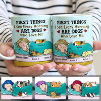 Personalized Dog Who Loves Me Mug JR261 29O47 thumb 1