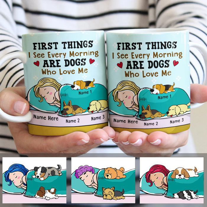 Personalized Dog Who Loves Me Mug JR261 29O47 1