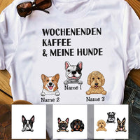 Personalized German Dog Wochenenden Hunde T Shirt AP155 29O57 thumb 1