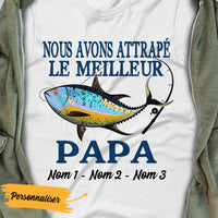 Personalized French Grand-père Fishing Grandpa T Shirt AP93 65O36 thumb 1