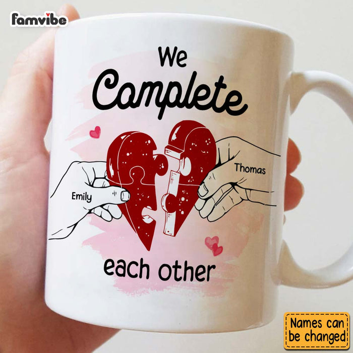 Personalized Couple Gift We Complete Each Other Mug 31021 1