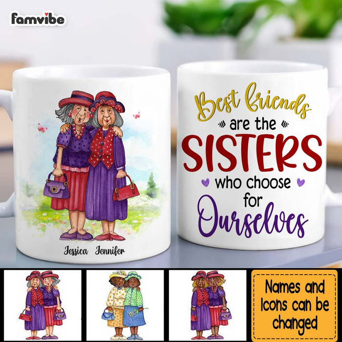 Personalized Friend Gift Sisters We Choose For Ourselves Mug 31183 1