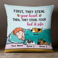 Personalized Dog Steal Your Bed Pillow JR262 29O47 (Insert Included) thumb 1