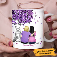 Personalized Mother With Daughter Tree Mug FB261 73O47 thumb 1