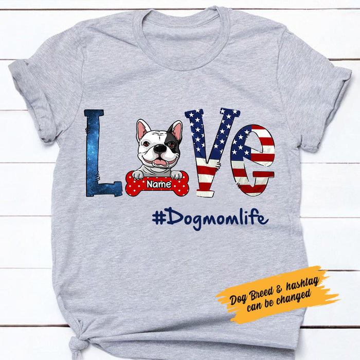 Personalized Dog Mom Life T Shirt MY52 73O58 1