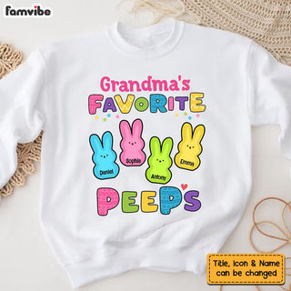 Personalized Gift For Grandma Easter Peeps Shirt Hoodie Sweatshirt 31673 Primary Mockup