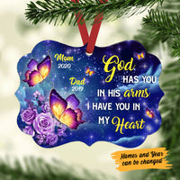 Personalized Butterfly Memorial Mom Dad Benelux Ornament OB312 95O58 thumb 1