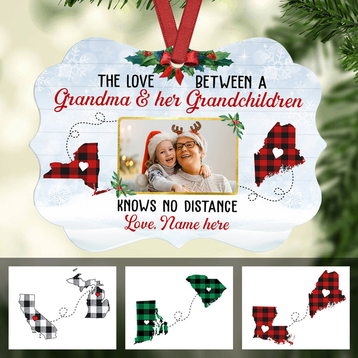 Personalized Grandma Long Distance MDF Benelux Ornament NB121 87O47 1