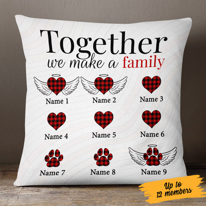 Personalized Family Together Couple Dog Cat Pillow MR113 81O53 1