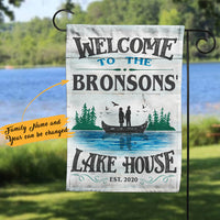 Personalized Lake Garden Flag JN301 85O60 thumb 1
