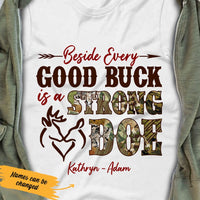 Personalized Hunting Husband & Wife White T Shirt JN154 95O53 thumb 1