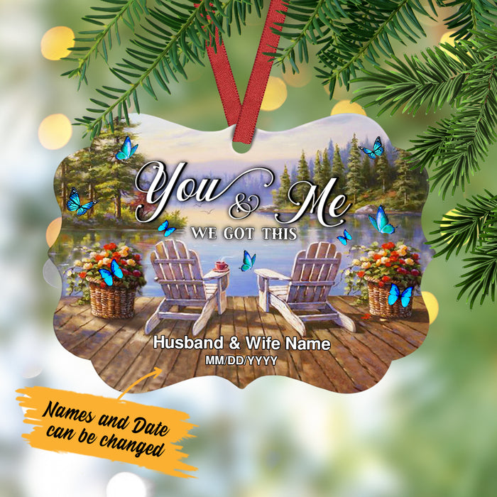 Personalized We Got This Butterfly Couple Benelux Ornament NB134 30O57 1