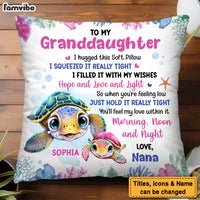 Personalized Gift For Granddaughter I Hugged This Soft Pillow 32048 thumb 1