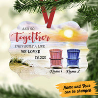 Personalized And so Together They built a life We Loved Benelux Ornament OB245 99O60 thumb 1