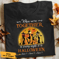 Personalized Witch Friends Every Night Is Halloween T Shirt SB74 87O47 thumb 1
