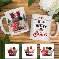 Personalized Life Is Better With Friends Christmas MDF Mug NB93 30O53 thumb 1