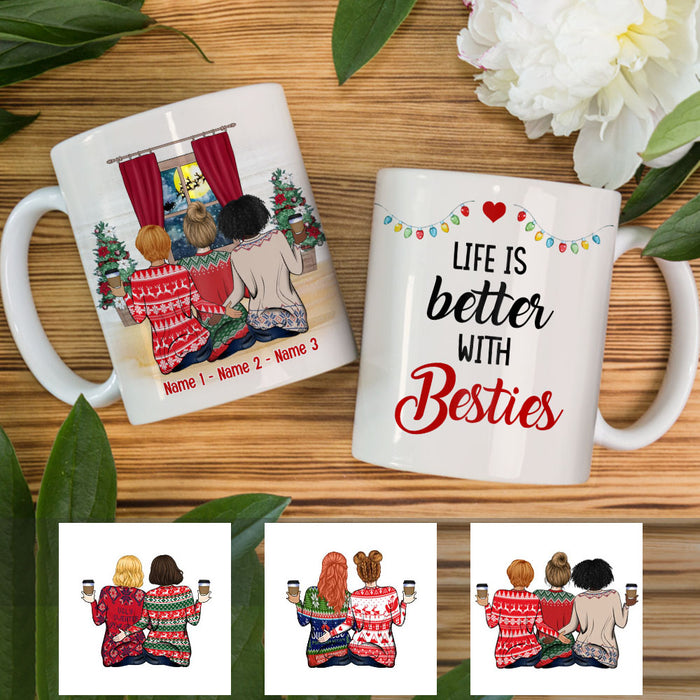 Personalized Life Is Better With Friends Christmas MDF Mug NB93 30O53 1