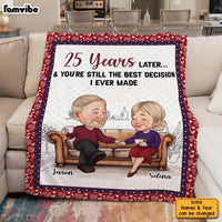 Personalized You Are The Decision Couple Blanket 30737 thumb 1