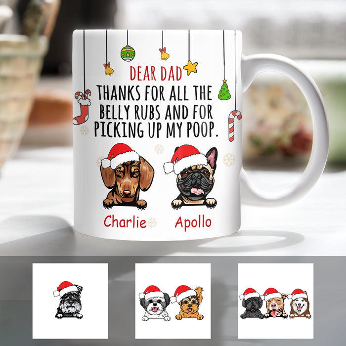 Personalized Thanks Dog Dad Christmas Mug OB202 30O34 1