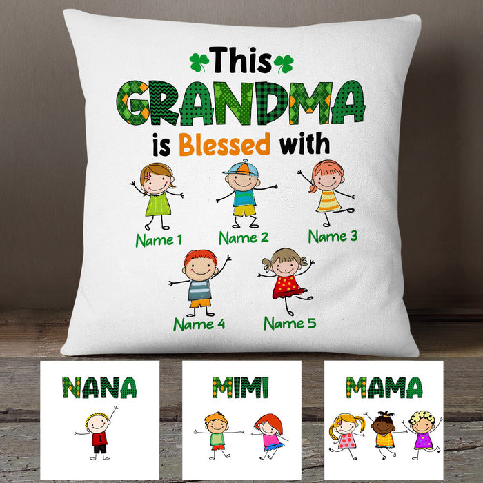 Personalized Grandma Irish St Patrick's Day Pillow FB41 26O53 (Insert Included) 1
