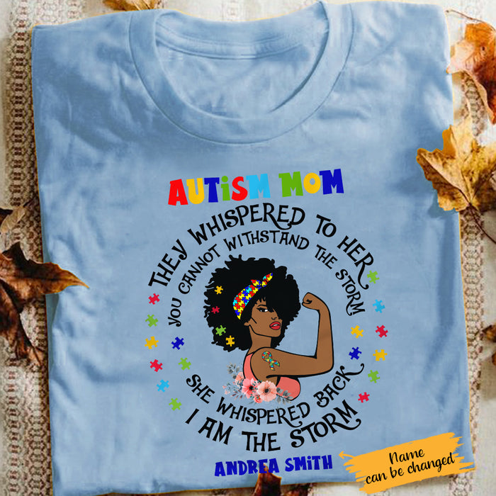 Personalized Autism Mom BWA I Am Storm T Shirt AG31 30O65 1