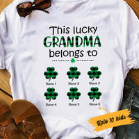 Personalized Lucky Grandma Nana Irish St Patrick's Day T Shirt JR221 81O53 thumb 1