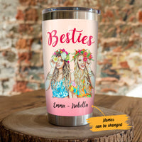 Personalized Girl Friends Besties Forever Steel Tumbler AG51 67O36 thumb 1