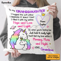 Personalized Granddaughter Drawing Hug This Pillow AP51 28O53 thumb 1