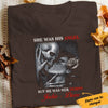 Personalized Skull Husband & Wife T Shirt JN212 95O34 1
