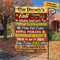 Personalized Fall Bucket List Flag AG223 95O57 thumb 1