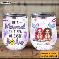 Personalized Mermaid Friends Wine Tumbler 25577 thumb 1