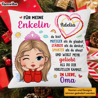 Personalized Gift For Granddaughter German Für Meine Enkelin Pillow 30221 thumb 1