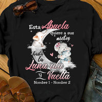 Personalized Elephant Mom Grandma Spanish Mamá Abuela T Shirt AP263 95O34 thumb 1