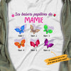 Personalized Grandma Butterfly Grand-mère French T Shirt AP95 30O53 1