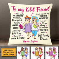 Personalized Old Friends Pillow OB241 85O47 thumb 1