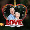 Personalized Couple Love Cut Out Photo 2 Layered Mix Ornament 30164 1
