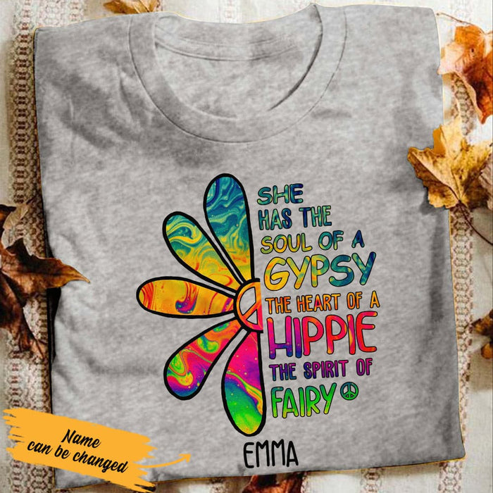 Personalized Hippie White T Shirt JN173 67O36 1