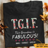 Personalized Grandma Fabulous T Shirt JN133 95O57 thumb 1