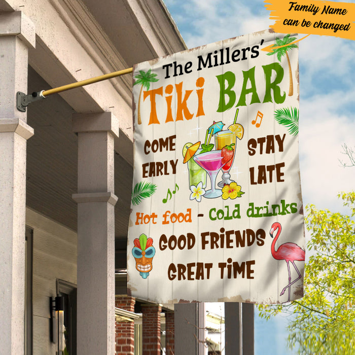 Personalized Come Classy Backyard Tiki Bar Gardening Flag AG81 29O53 1