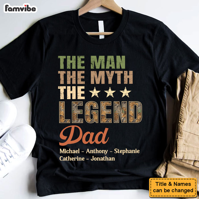 Personalized Gift For Dad  The Man The Myth The Legend Shirt - Hoodie - Sweatshirt 32127 1