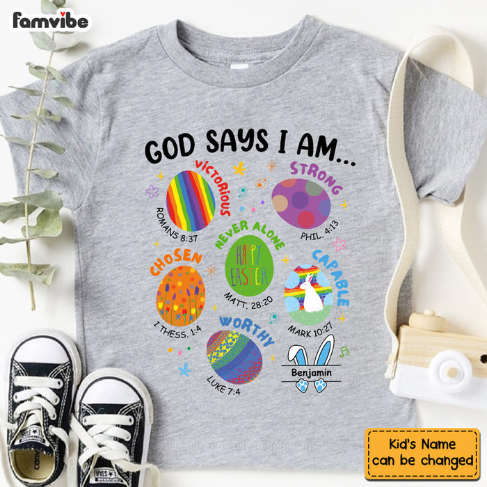 Personalized Easer Gift For Grandkids God Says Kid T Shirt - Kid Hoodie - Kid Sweatshirt 31746 1