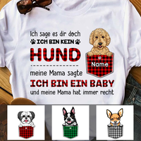 Personalized Hunde Mama German Dog My Mom Said I'm A Baby T Shirt AP72 67O47 thumb 1