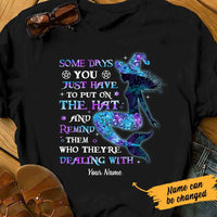Personalized Mermaid Witch Put Your Hat On Halloween T Shirt AG271 26O47 thumb 1