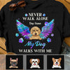 Personalized Dog Mom Never Walk Alone T Shirt FB201 95O57 1