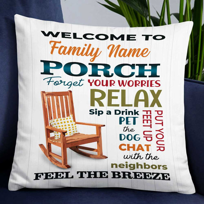 Personalized Outdoor Porch Pillow DB35 95O47 1
