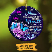 Personalized My Mind Still Rose Memorial Ornament OB263 30O60 thumb 1