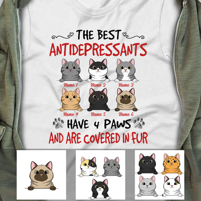 Personalized Cat The Best Antidepressant T Shirt MR111 67O60 1