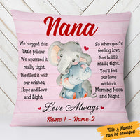 Personalized Elephant Gift For Grandma  Pillow OB54 65O53 thumb 1